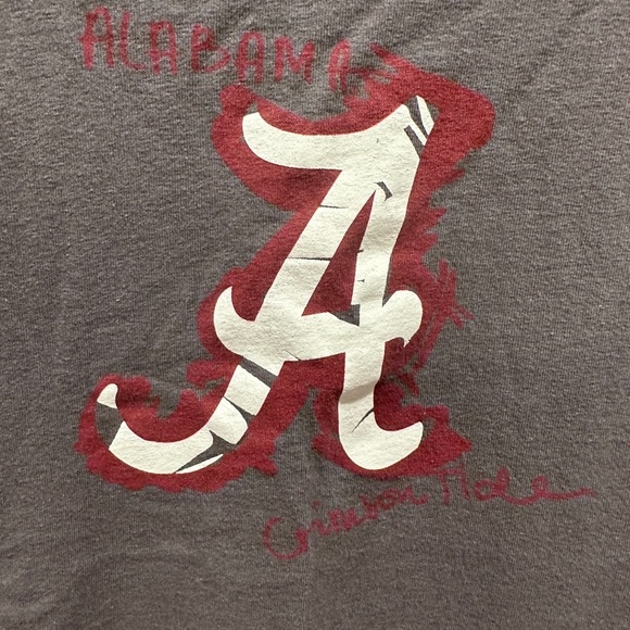 Gray T-Shirt with Red Logo - Picture 2 of 4